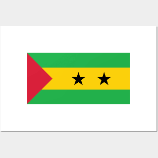 Flag of São Tomé and Príncipe Posters and Art
